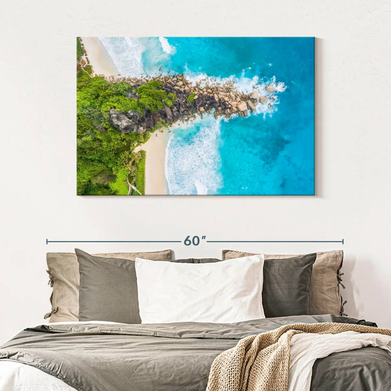 Gillard La Digue Seychelles, H 32 po x l 48 po