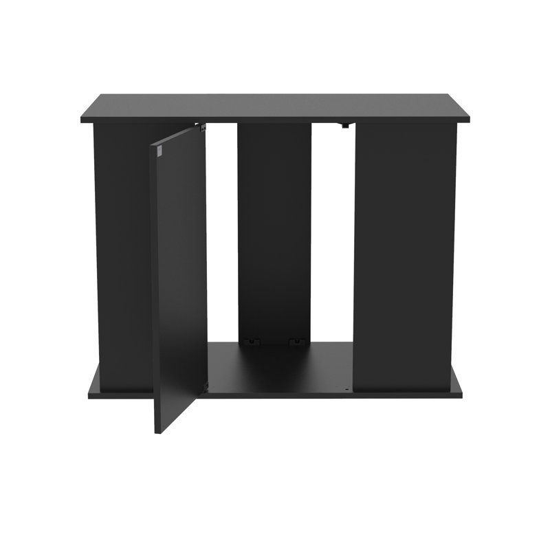 Black Contemporary Solid Top Aquarium Stand Cabinet