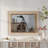 Vintage Carved Pattern Rectangular Wall Mirror