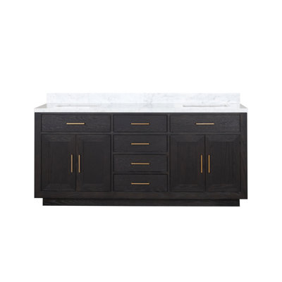 72" Double Bathroom Vanity Set