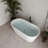 59" Streamline Soaking Freestanding Tub With Internal Drain-108964764