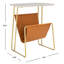 Table de bout en bois massif avec rangement Clarina