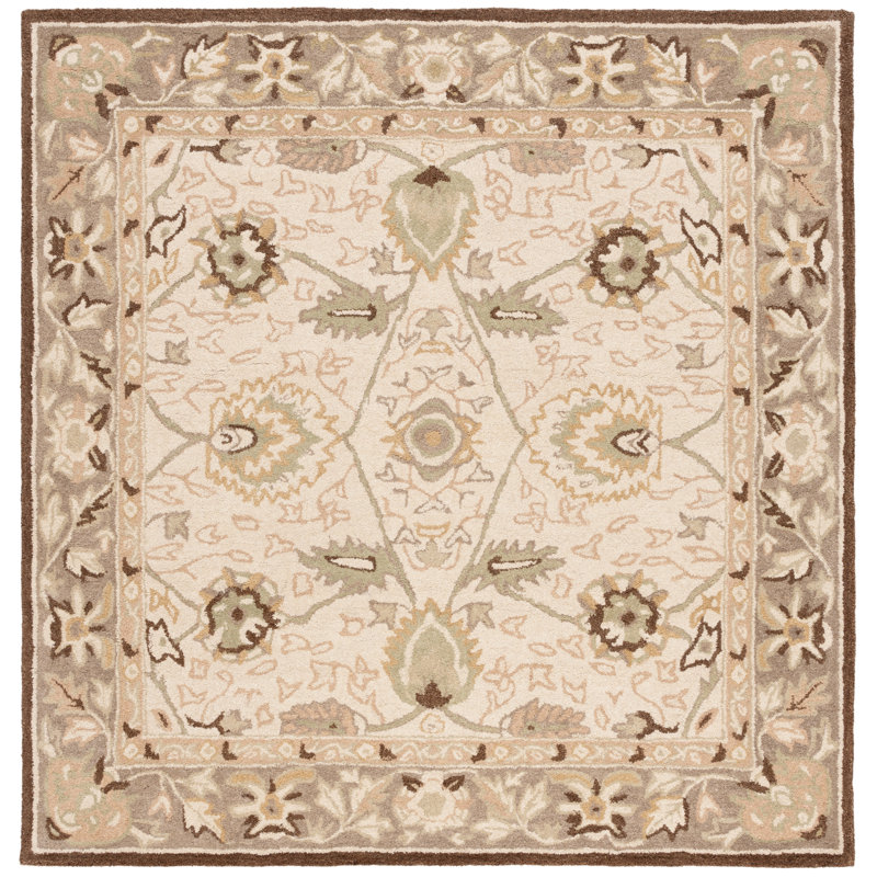Tingley Hand Tufted Wool Oriental Rug, Square 6'