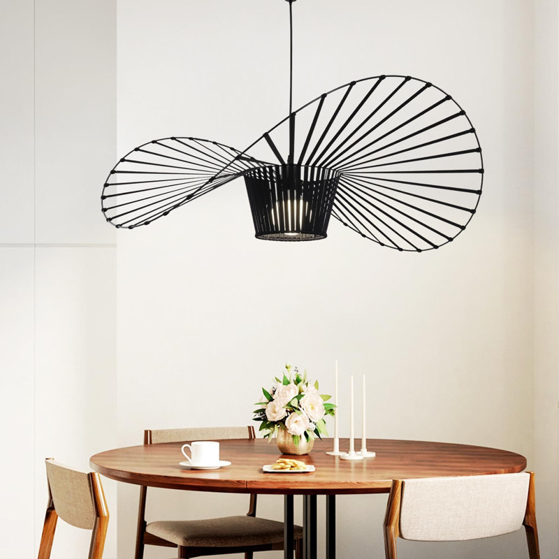 Ivy Bronx 1-Light Unique/Statement Geometric Pendant, 25cm x 80cm x 80cm