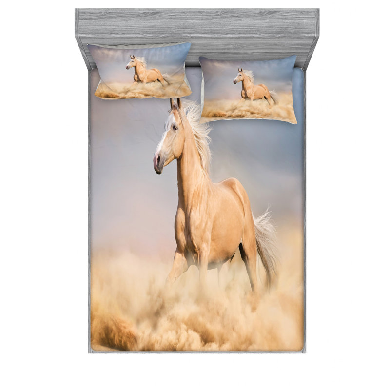 Microfiber Sheet Set, Queen Sheet Set with Fitted Sheet