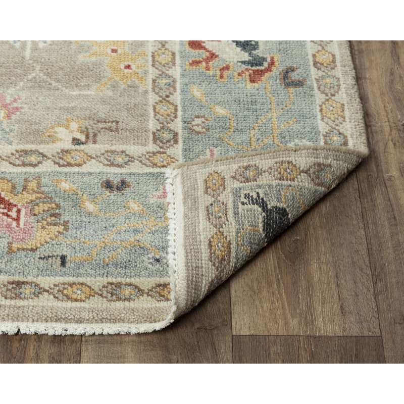 Tapis 100% laine noué à la main Hive, Rectangle 9 pi x 12 pi