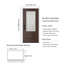 Porte d'entrée avant en fibre de verre New Traditional, 36 x 80 po-121333334