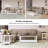 3-Piece Coffee and End Table Set with Angled Legs in White-2066043548