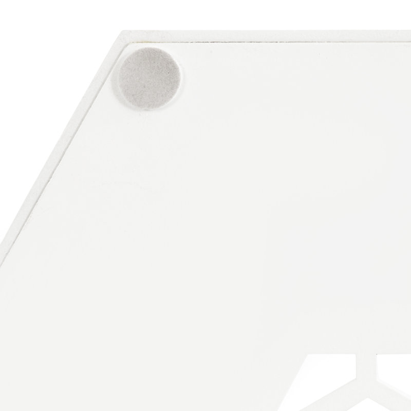 Plateau Yesika, H 3,22 po x l 15,6 po x P 18 po, Blanc