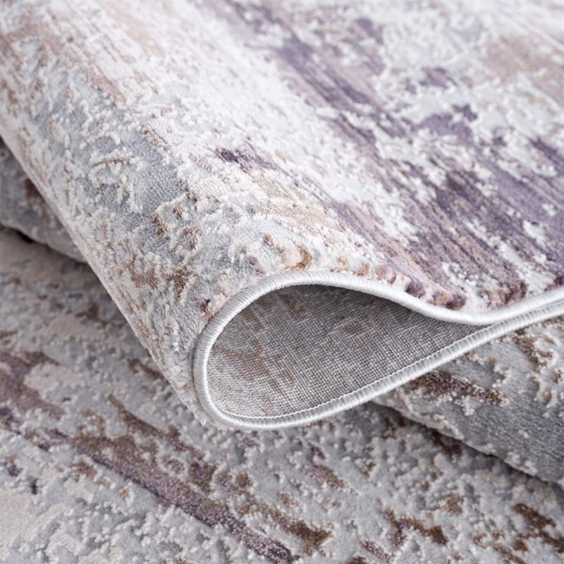 Tapis violet Rika, Rectangle de 5 pi x 8 pi