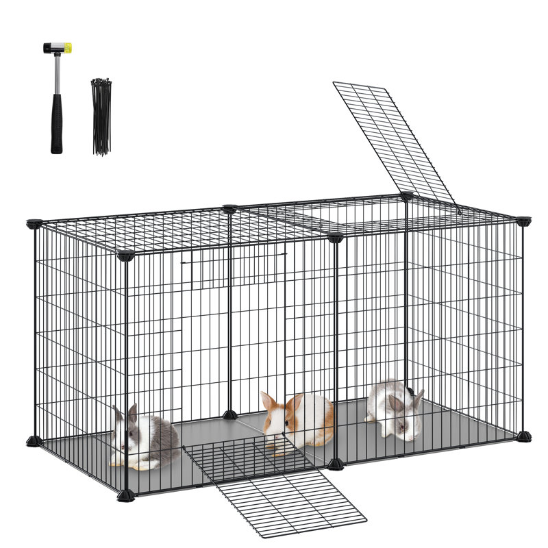 Evianna Weather Resistant Small Animals Cage, 51cm W x 102cm D