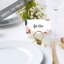 Cartes de place de formes abstraites en terre cuite pour tables de fête de mariage, places assises de nom pour les supports, paquet de 60