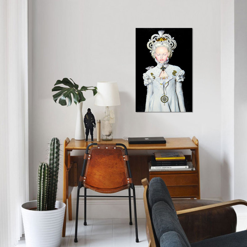«Moon Moth Pounou Queen», impression sur toile, H 18 po x l 12 po x P 1,5 po, Toile tendue, Pas de tapis