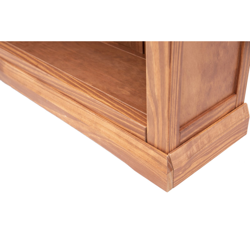 Ireland Bookcase, (4 Shelves) H120 x W89 x D25cm, Brown