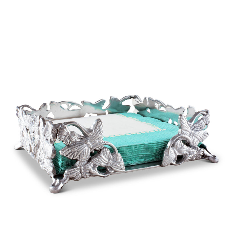 Butterfly Metal Flat Napkin Holder