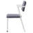 Grey and White Open Back Upholstered Office Chair