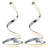 Set of 2 Spira - Polished 10W LED Table Lamps