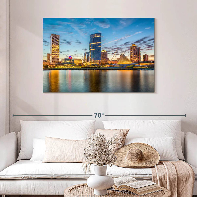 Tergel Milwaukee Cityscape, 30" H x 45" W