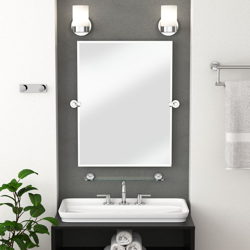 Glam Wall Mount Towel, Robe, Coat, Hat Rack with 2 Hooks for Bathroom, Kitchen, Bedroom, Chrome