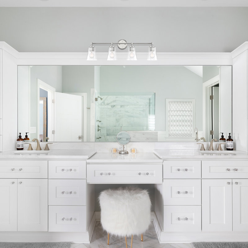 Archiebald 4 - Light Dimmable Vanity Light, Polished Nickel