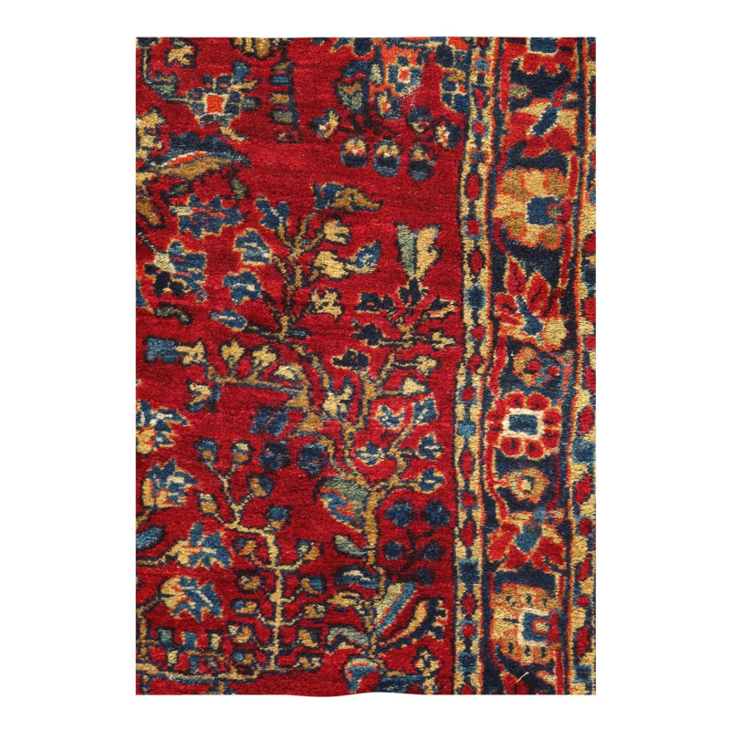 Waliyah Oriental Area Rug in Rust