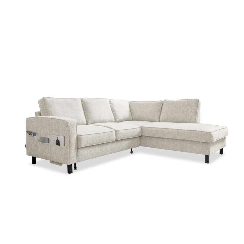 Molly Corner Sofa Bed, Beige, Right Hand Facing
