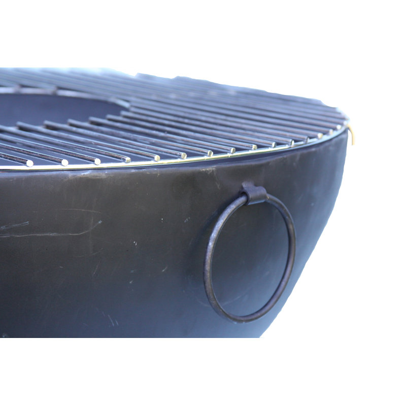 Casa Round Steel Smokeless Fire Pit, 51cm H x 70cm W x 70cm D