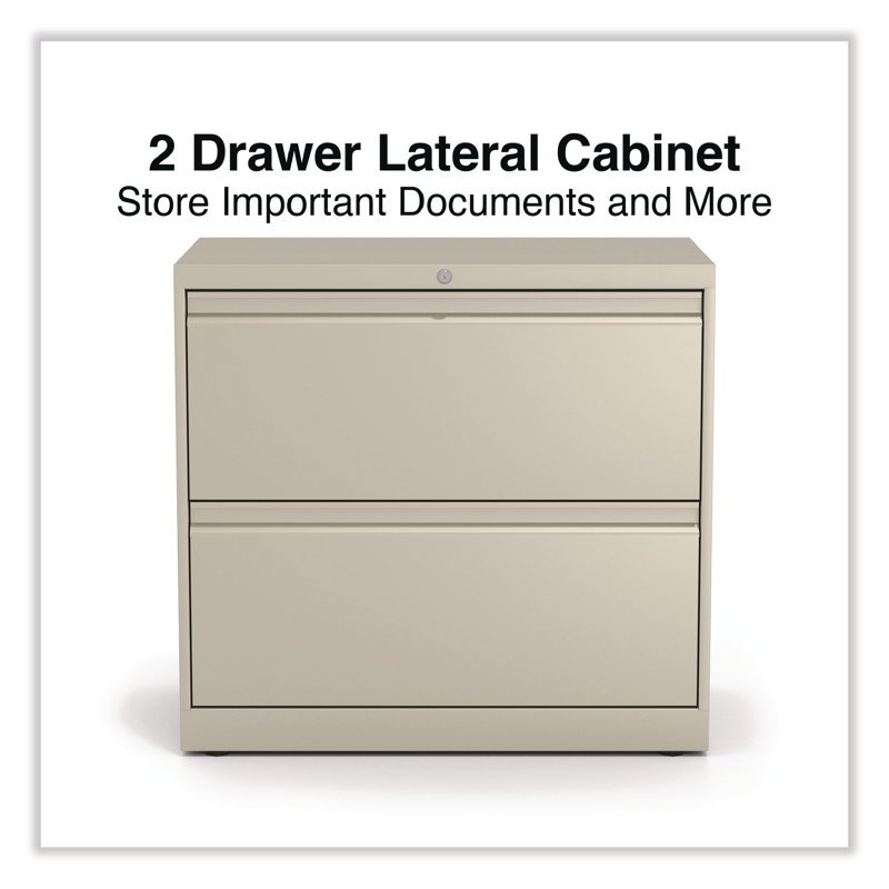 Putty 2-Drawer Lockable Mobile Legal Size File Cabinet