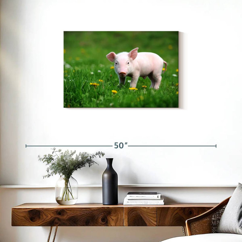 Brampt Spring Grass Pig, 20" H x 30" W