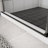 Bathroom Sliding Shower Door 5/16" Tempered Glass - Matte Black, 36000 Times Open And Close Test High-performance For