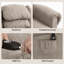 92 cm Wide Velvet Lift Assist Recliner
