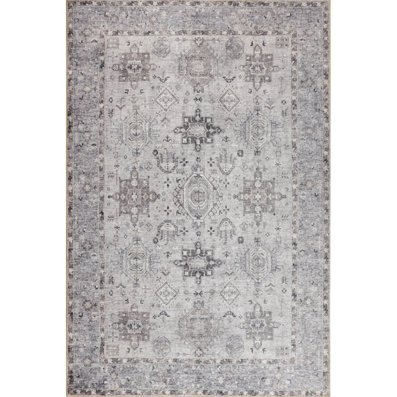 Tapis en chenille lavable Stonart, Rectangle 3 pi 10 po x 5 pi 3 po