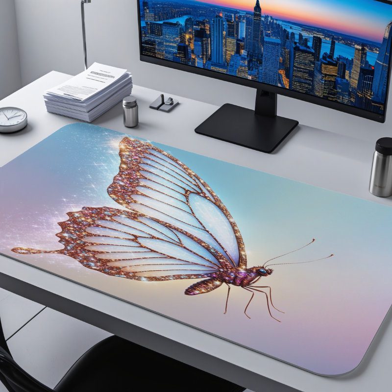 Polyester Desk Pad, 14.4x12.1