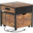 Mini Fridge Stand With Drawer Storage, Power Outlet  And Lockable Wheels-1257021622