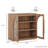 3-Piece Modular Sideboard Buffet Set - C+2B - Camel-201433990