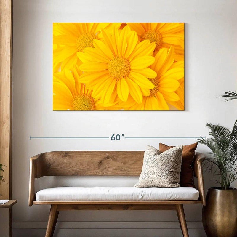 Marguerites jaunes Harnek, H 30 po x l 45 po