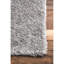 Tapis à poil long gris clair performance de style contemporain Andreanna-497154807