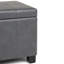 Repose-pieds rectangulaire avec rangement relevable Dover-1897544024