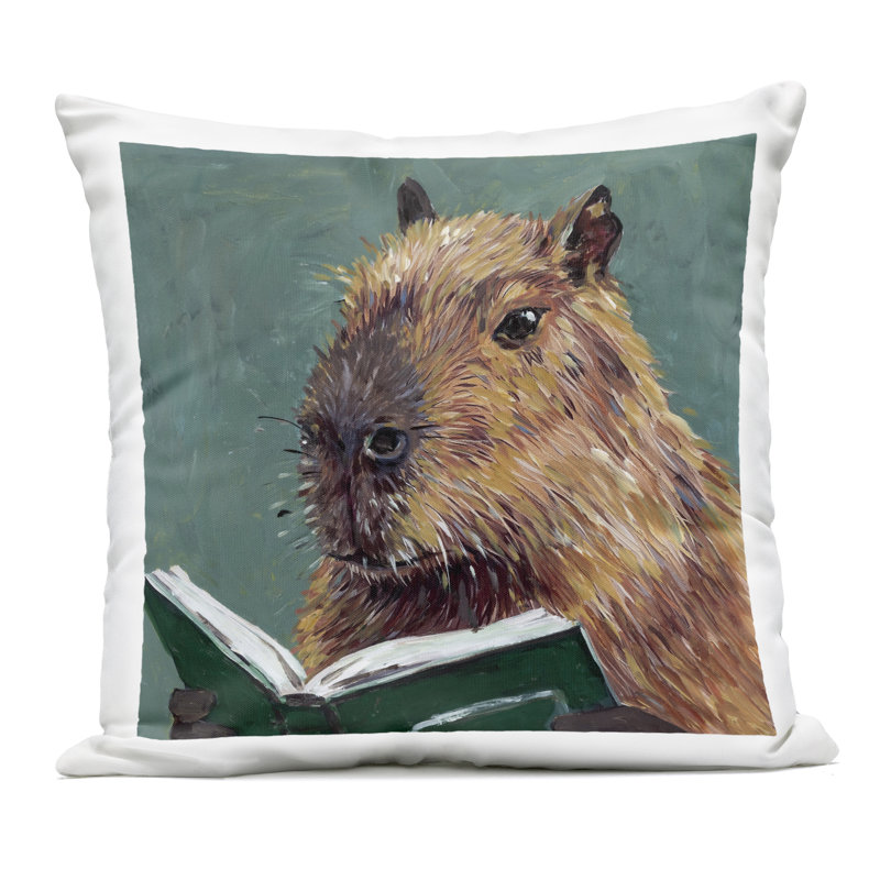 Coussin de lecture à capuchon de Capybara, par Studio Bautista