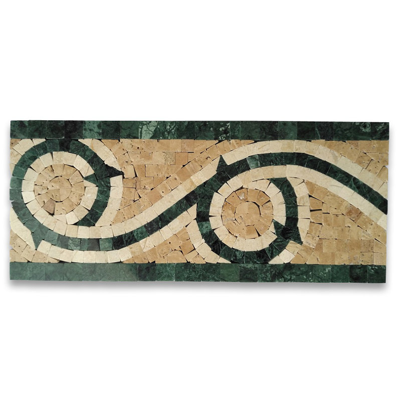 Vine 5.1" x 12" Marble Mosaic Wall & Floor Tile