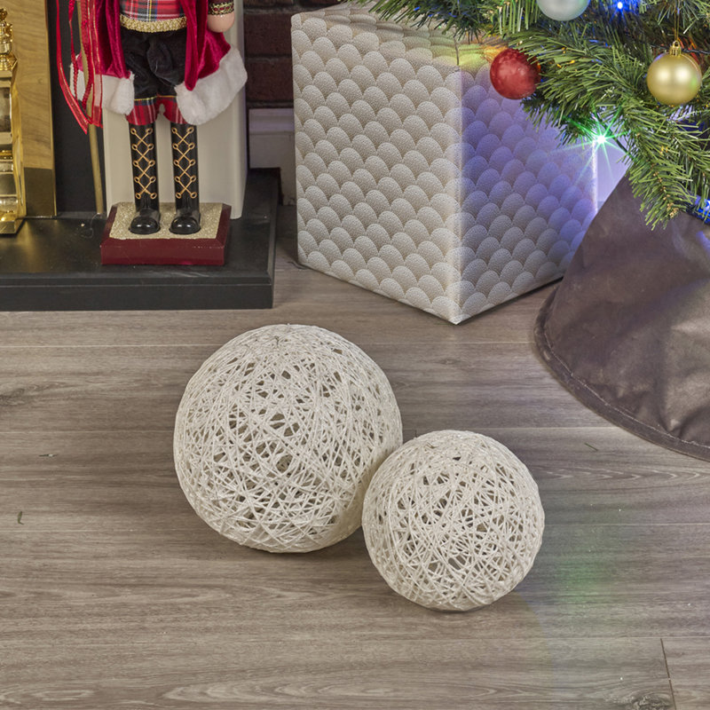 LED Lamp, White Glitter