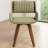 Hitney Faux Leather Swivel Dining Armchairs-1441675871
