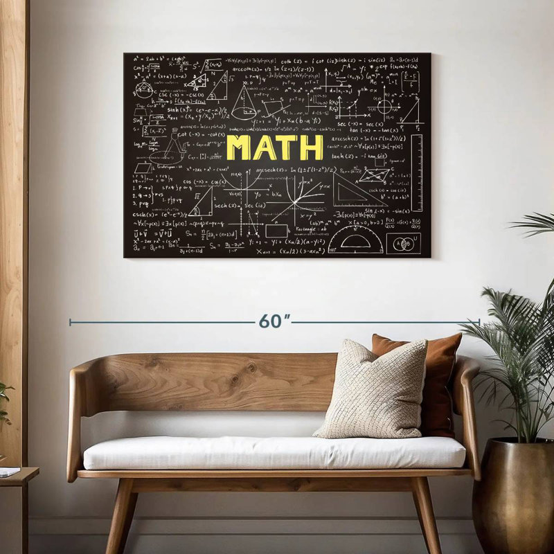 Tableau noir Keiri Math, H 30 po x l 45 po