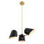 Luminaire suspendu 3 lumières en noir-905634909