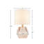 Lampe de table géométrique en verre