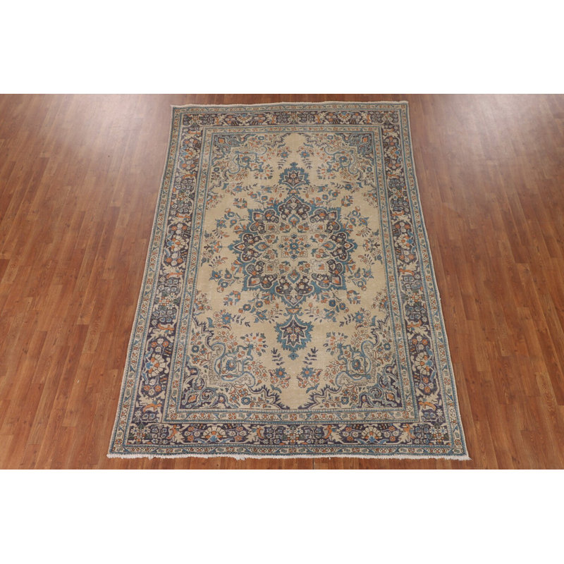 Tapis traditionnel en laine fait à la main 7 x 10