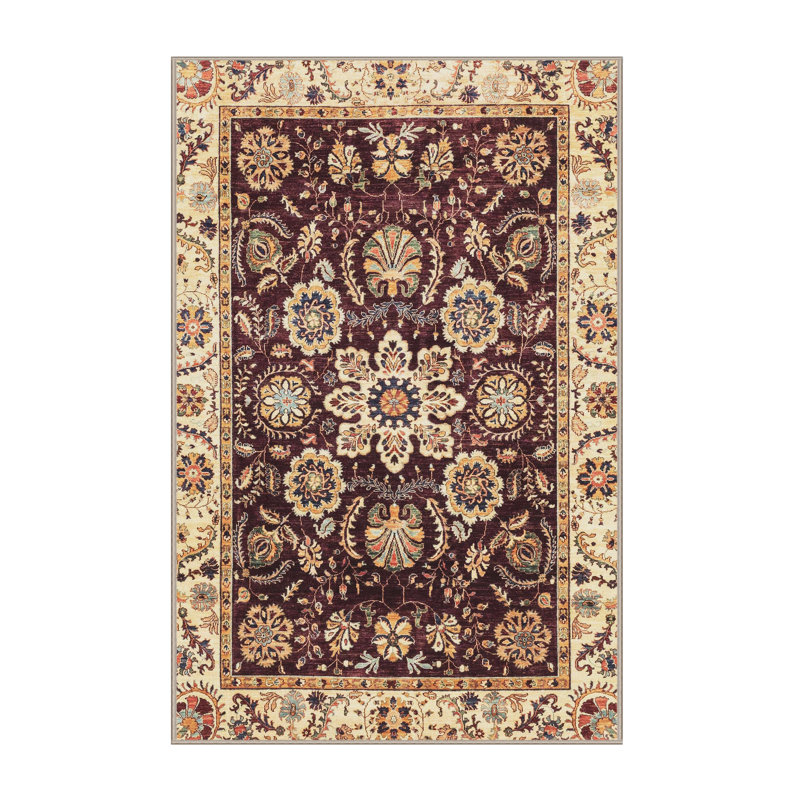 Tapis abstrait à motif abstrait moderne 3008, Rectangle 7 pi x 9 pi