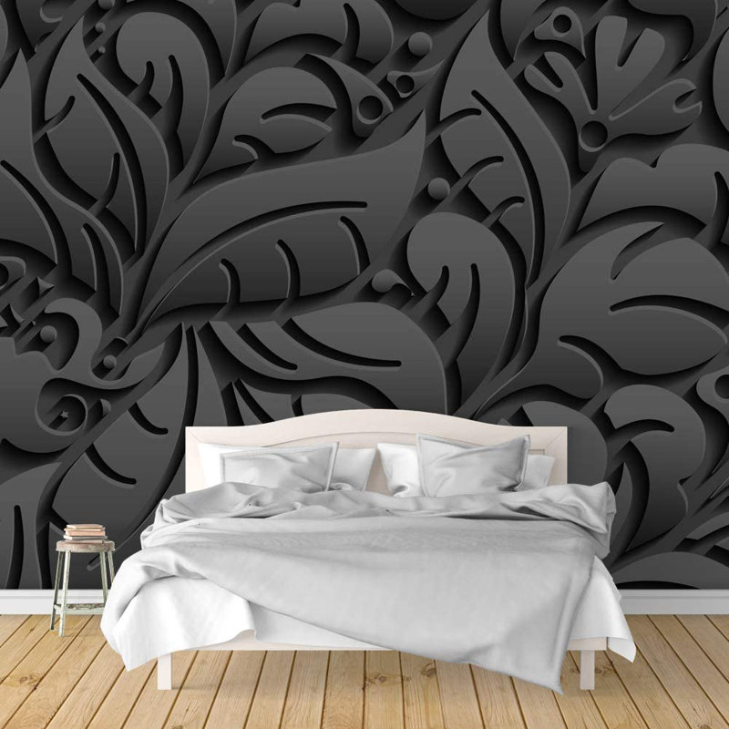 Murale, L 100 po x l 144 po, Gris foncé