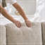 Canapé en chenille avec coussins et coussin moelleux-1554370819