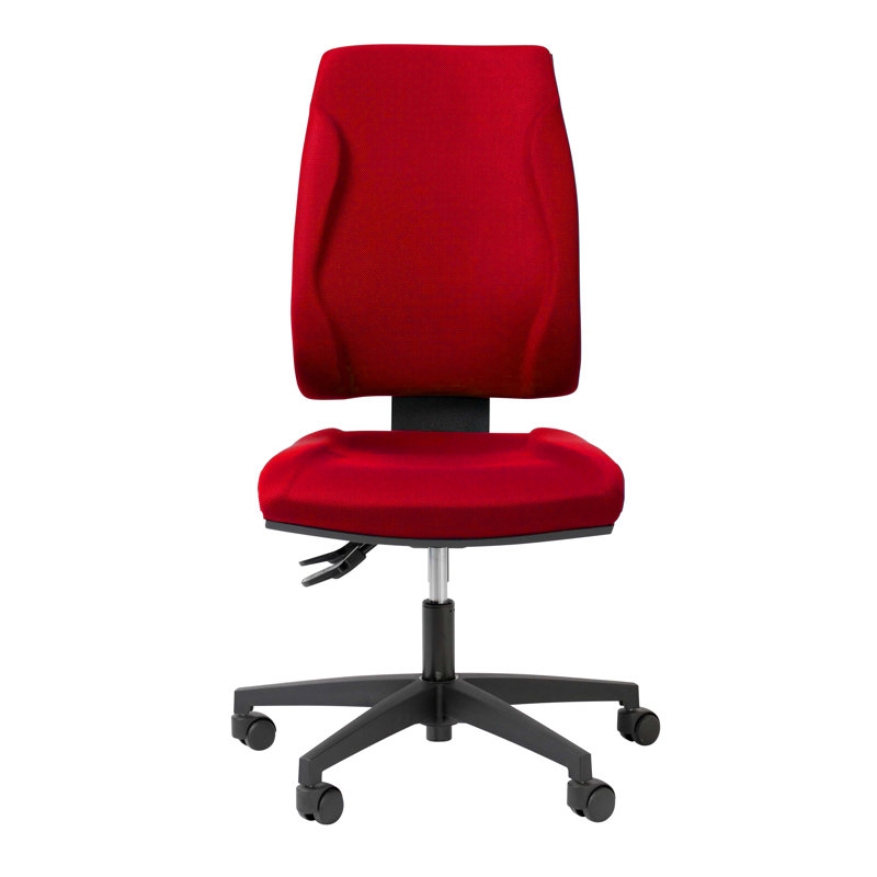 Office Chair, Red, Fixed arms